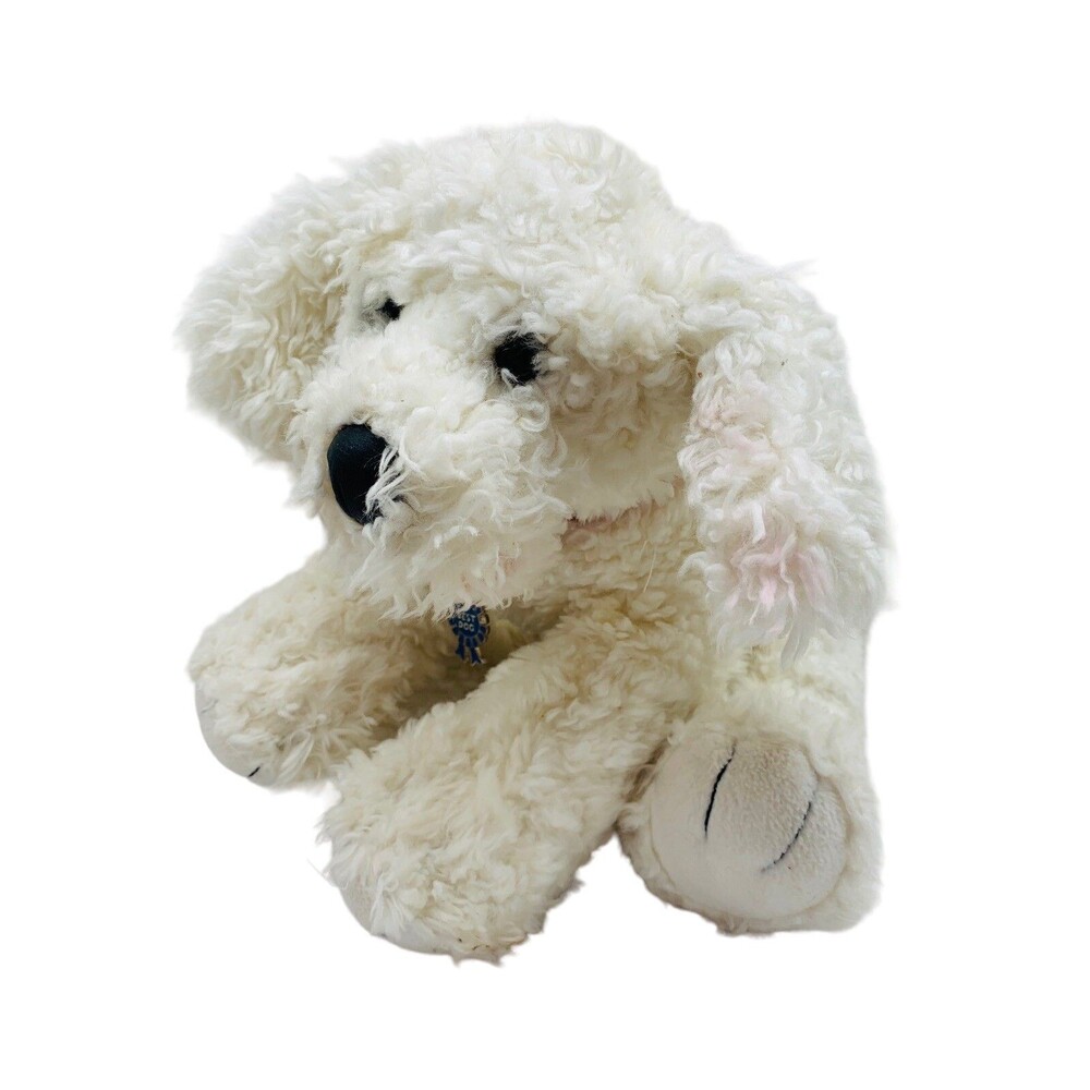 BUILD A BEAR DOG BICHON MALTESE POODLE WHITE STUFFED ANIMAL PLUSH PUPPY 14" TOY